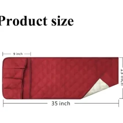Lænestol TV Fjernbetjeningsholder, Lavet af Non-Woven Stof, 5 Lommer Lænestol Lomme Til Smartphone, Bøger, Magasiner, Ipad (Grå)