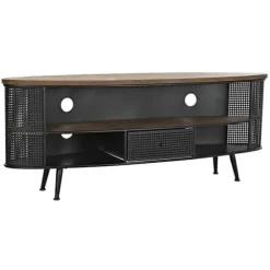 Loft Style Fir Metal TV-skab - Hvid - 150 cm