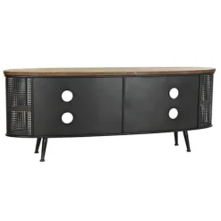 Loft Style Fir Metal TV-skab - Hvid - 150 cm