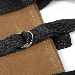 Logbærer Træbærepose med Håndtag Holdbar Vokset Lærred Logbærer Stor Logtaske Indendørs Camping Logbærer 99 x 41 cm Kaffe (ls)