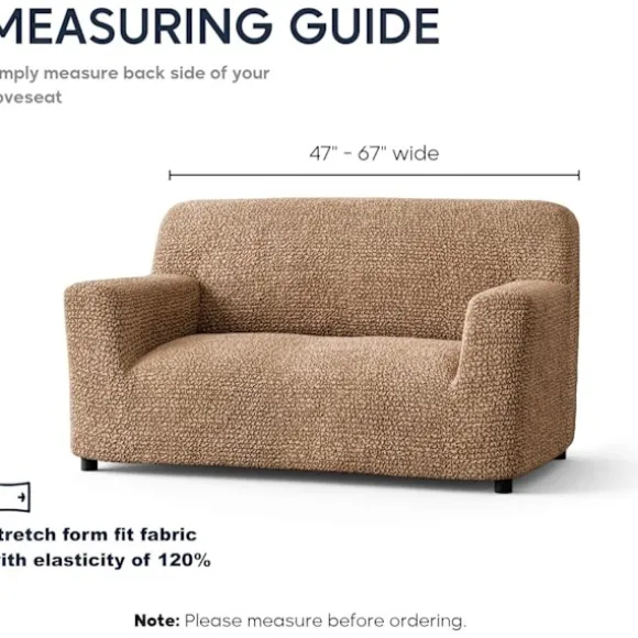 Loveseat-betræk - Stretch-betræk til sofa - Loveseat-pude a