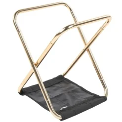 Luftfart Aluminium Legering Bærbar Camping Mini Foldeskammel Fiskestol Gylden