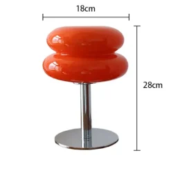 Macaron Glas Bordlampe Trikomatisk Dæmpning