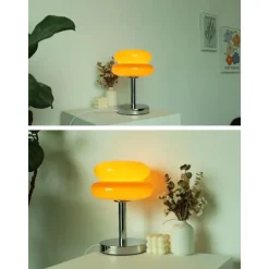 Macaron Glas Bordlampe Trikomatisk Dæmpning