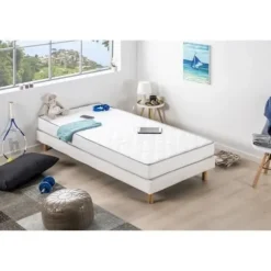 Madras 90x190 cm - Skum - Fast 14 cm - 5 komfortzoner - DEKO DREAM Hahtuva Vit