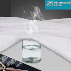 Madrasbeskytter 200x200 Cm Molton 100% Bomuld. Åndbar. Behagelig