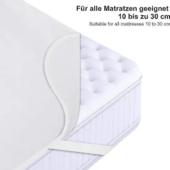 Madrasbeskytter 200x200 Cm Molton 100% Bomuld. Åndbar. Behagelig