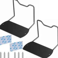Madrasfastholder Bar 4in Sæt med Sikkert L-formet Anti-Slip Greb til de Fleste Sengerammer Sort
