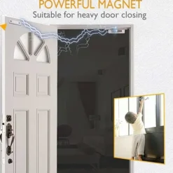 Magnetisk dørgreb 2 stk. Magnet til skabslåge Rustfrit stål Magnetlås Møbellukning Kraftig magnet Robust op til 40 kg til skuffer Magnetiseret brusedørskab | Fyndiq