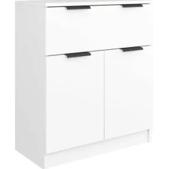 Maison Exclusive - 3 stk. Buffet Hvid Ingeniørtræ