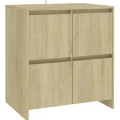 Maison Exclusive - Buffeter 2 stk Sonoma eg Ingeniørtræ