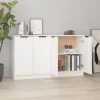 Maison Exclusive - Buffeter 2 stk hvid 60x30x70 cm Ingeniørtræ