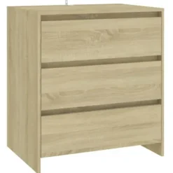 Maison Exclusive - Buffeter 2 stk Sonoma eg Ingeniørtræ