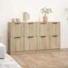 Maison Exclusive - Buffeter 2 stk Sonoma eg 60x30x70 cm Ingeniørtræ