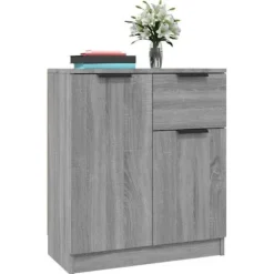 Maison Exclusive - Buffeter 2 stk Sonoma grå 60x30x70 cm Ingeniørtræ