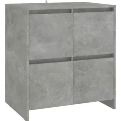 Maison Exclusive - Buffeter 2 stk Grå beton 70x41x75 cm Ingeniørtræ