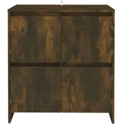 Maison Exclusive - Buffeter 2 stk Røget eg 70x41x75 cm Ingeniørtræ