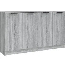 Maison Exclusive - Buffeter 2 stk Sonoma grå 60x30x70 cm Ingeniørtræ