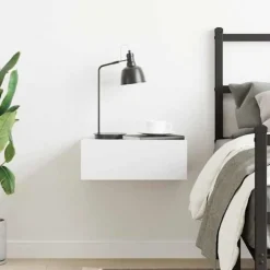Maison Exclusive - Flydende natbord Hvid 40x30x15 cm Ingeniørtræ