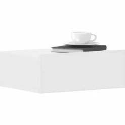 Maison Exclusive - Flydende natbord Hvid 40x30x15 cm Ingeniørtræ