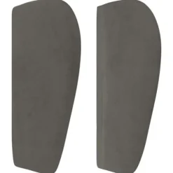 Maison Exclusive - Hovedgærde med ører Mørkegrå 147x23x78/88 cm Velour