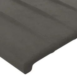 Maison Exclusive - Hovedgærde med ører Mørkegrå 147x23x78/88 cm Velour