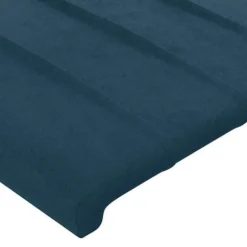 Maison Exclusive - Hovedgærde med ører Mørkeblå 93x23x118/128 cm Velour Mörkblå