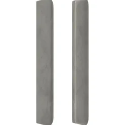 Maison Exclusive - Hovedgærde med ører Lys grå 147x16x118/128 cm Velour Ljusgrått