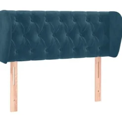 Maison Exclusive - Hovedgærde med ører Mørkeblå 103x23x78/88 cm Velour Mörkblå