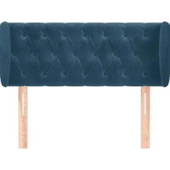 Maison Exclusive - Hovedgærde med ører Mørkeblå 103x23x78/88 cm Velour Mörkblå
