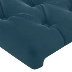 Maison Exclusive - Hovedgærde med ører Mørkeblå 103x23x78/88 cm Velour Mörkblå