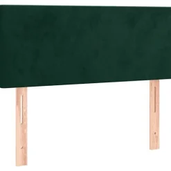 Maison Exclusive - Hovedgærde med LED Mørkegrøn 90x5x78/88 cm Velour Mörkgrön