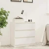 Maison Exclusive - Hvid natbord 60x36x64 cm Massivt fyrretræ