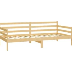 Maison Exclusive - Hvile seng med madras 90x200 cm i massiv fyrretræ