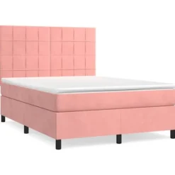 Maison Exclusive - Lamelseng med Rose madras 140x200 cm Velour