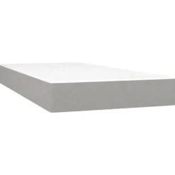 Maison Exclusive - Lamelseng madras LED Lys grå 100x200 cm Stof