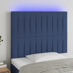 Maison Exclusive - LED Hovedgærde Blå 80x5x118/128 cm Stof Blå