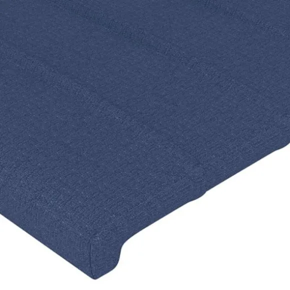Maison Exclusive - LED Hovedgærde Blå 93x16x118/128 cm Stof blå