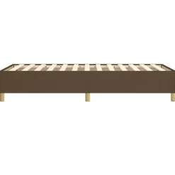 Maison Exclusive - Mørkebrun fjederseng 100x200 cm stof mörkbrun
