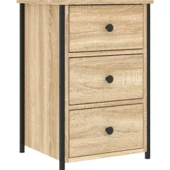 Maison Exclusive - Natbord egetræ sonoma 40x36x60 cm ingeniørtræ