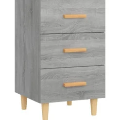 Maison Exclusive - Nattens bord sonoma grå 40x40x66 cm ingeniørtræ Sonoma grå