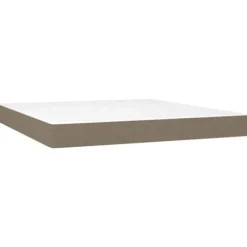 Maison Exclusive - Seng med lamelbund og Taupe madras 180x200 cm Stof