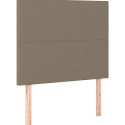 Maison Exclusive - Seng med lamelmadrasser og Taupe madras 90x200 cm Stof