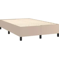 Maison Exclusive - Seng med lameller og Cappuccino madras 120x200 cm