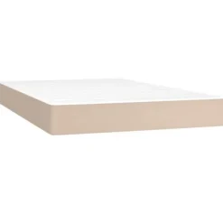 Maison Exclusive - Seng med lameller og Cappuccino madras 120x200 cm