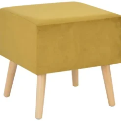 Maison Exclusive - Sengebord Sennepsgul 40x35x40 cm Velour