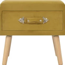 Maison Exclusive - Sengebord Sennepsgul 40x35x40 cm Velour