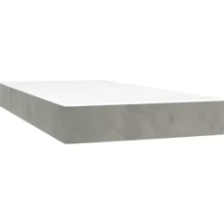 Maison Exclusive - Sengebund med lameller og madras samt LED Lys Lys Grå 90x200cm