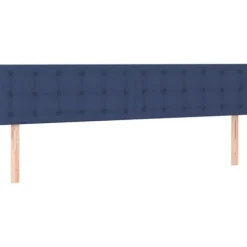Maison Exclusive - Sengebund med lameller og madras Blå 180x200 cm Tøj