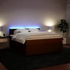 Maison Exclusive - Sengebund med lameller og Rose madras 200x200 cm fløjl